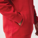 Sweat à capuche rouge avec poche kangourou