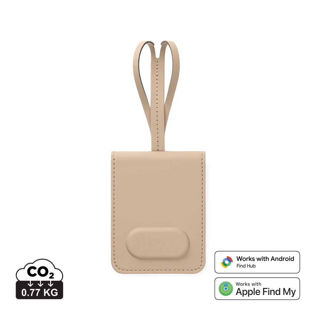 Porte-étiquette beige compatible Apple et Android