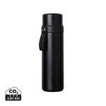 Bouteille isotherme noire avec sangle
