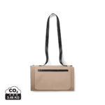 Sac bandoulière beige avec sangle noire