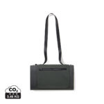 Sac bandoulière vert foncé avec poche zippée