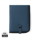 Pochette organiseur bleue avec bouton pression