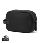 Trousse de toilette noire avec fermeture éclair