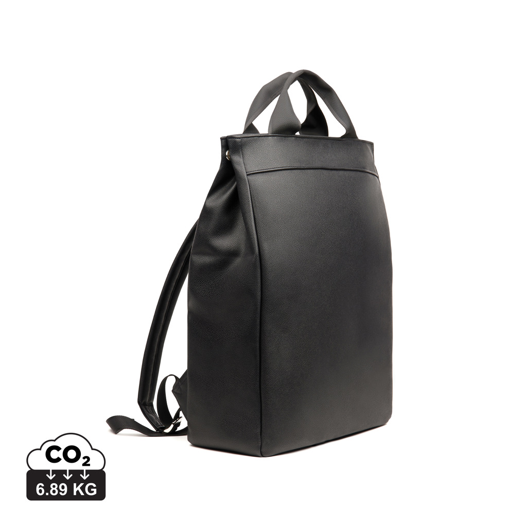 Sac à dos noir minimaliste en cuir