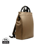Sac à dos marron minimaliste avec anses noires