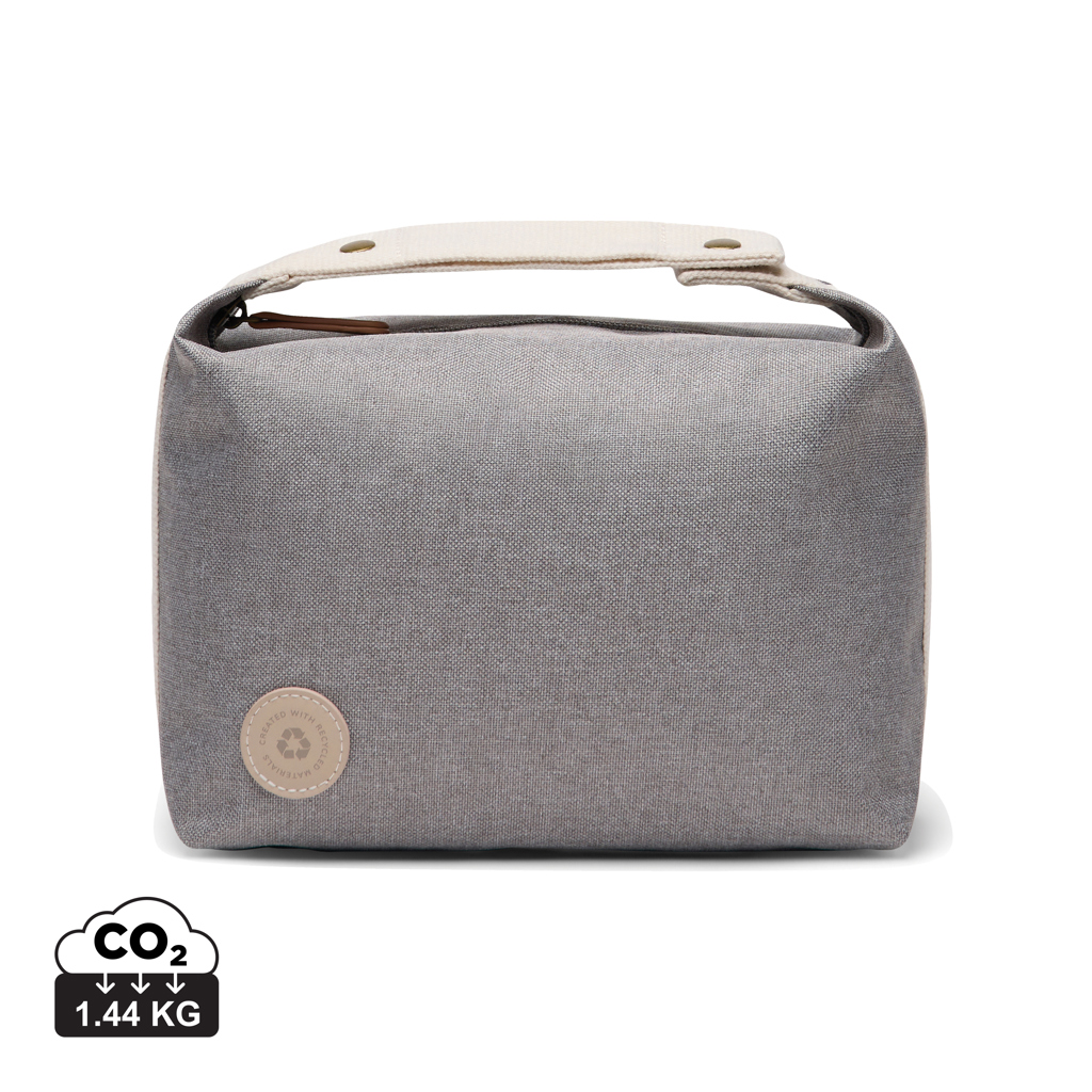 Sac gris en tissu avec poignée