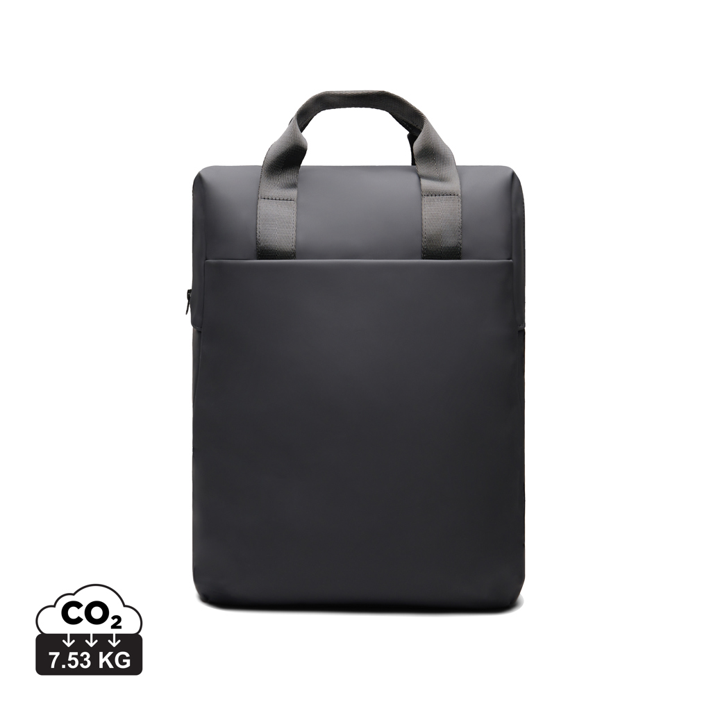 Sac à dos noir minimaliste avec poignée supérieure