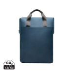 Sacoche ordinateur portable bleue avec poignées grises