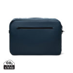 Sacoche ordinateur bleue avec poche zippée