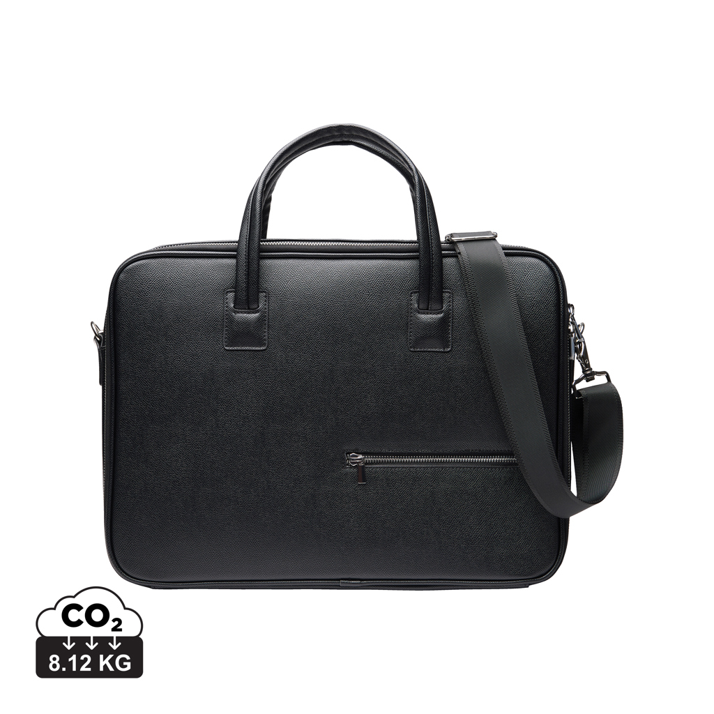Sacoche en cuir noir avec bandoulière