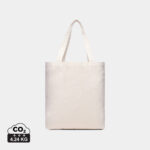 Sac cabas en toile beige uni