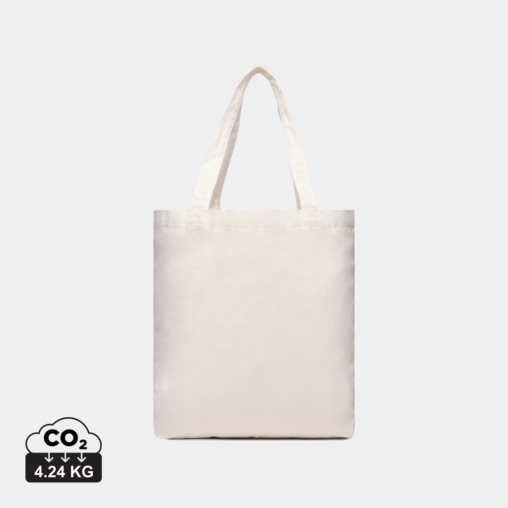 Sac cabas en toile beige uni