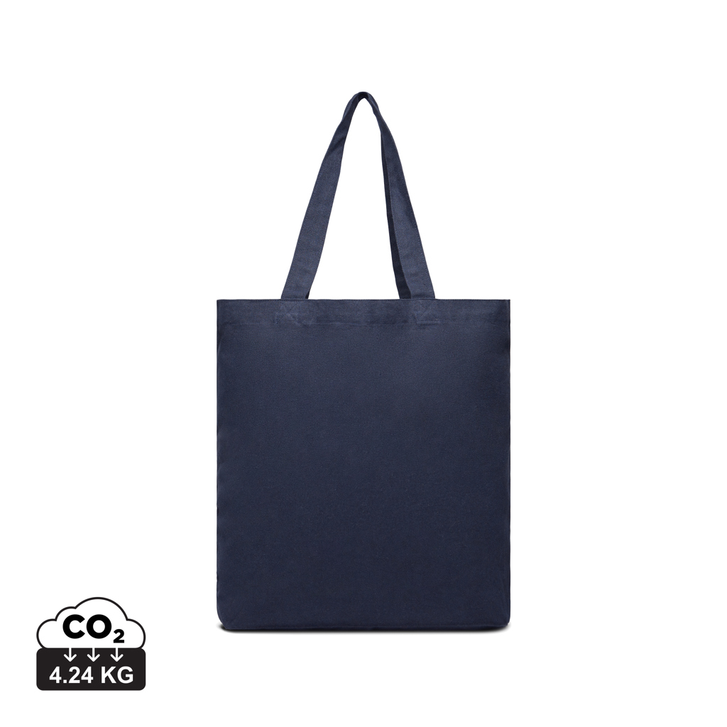 Sac cabas bleu marine en tissu