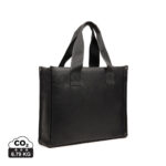 Sac cabas noir minimaliste avec anses larges