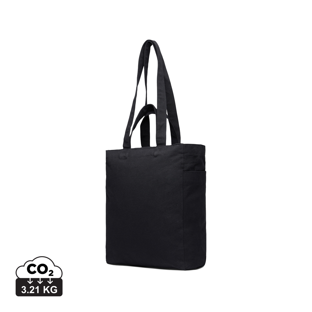 Sac cabas noir avec anses longues
