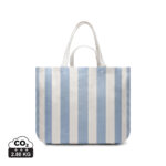 Sac cabas rayé bleu et blanc