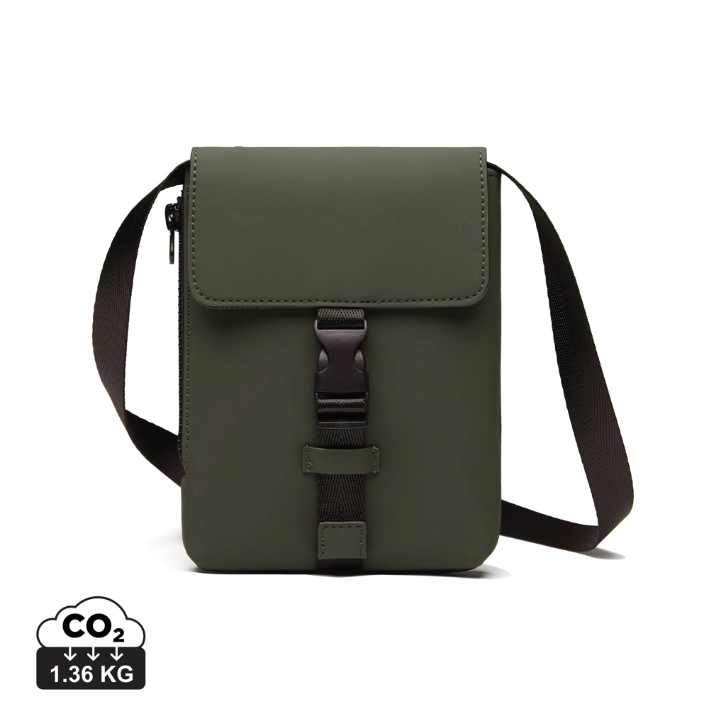 Sac bandoulière vert avec boucle noire