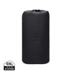 Sac étanche noir cylindrique avec poche frontale