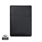 Housse noire en cuir pour ordinateur portable