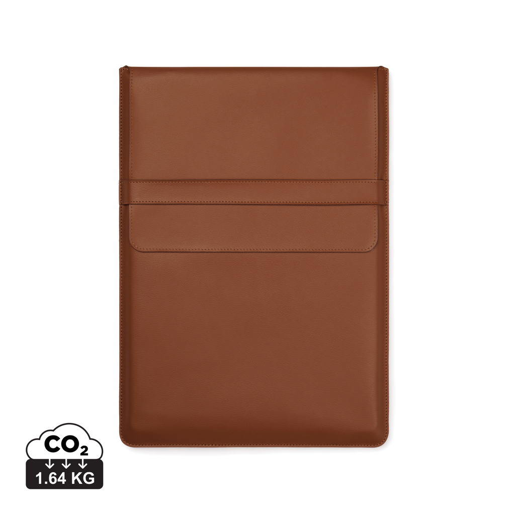 Housse d’ordinateur portable en cuir marron