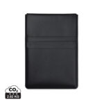 Housse noire en cuir pour ordinateur portable