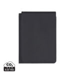 Portefeuille noir en cuir minimaliste