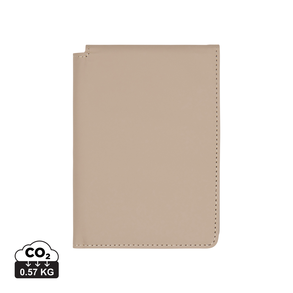 Portefeuille beige en cuir minimaliste