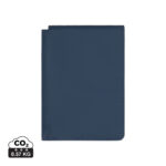 Portefeuille bleu en cuir minimaliste