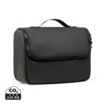 Trousse de toilette noire avec poignée et zip