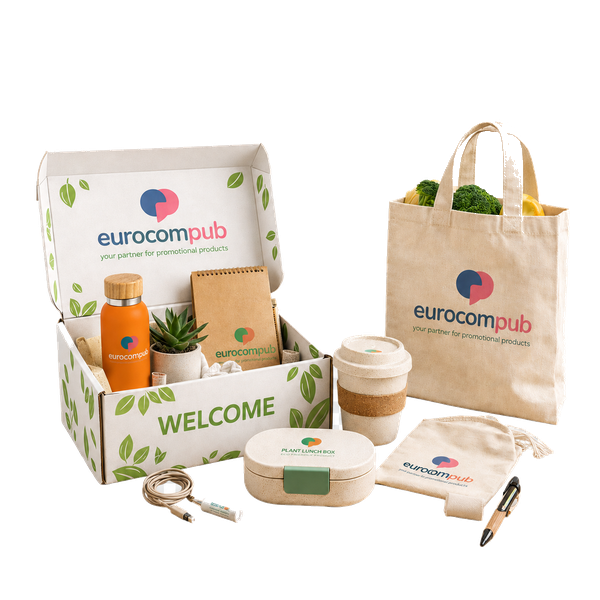 Kit promotionnel écologique personnalisé avec logo eurocompub
