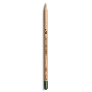 Crayon en bois avec extrémité verte