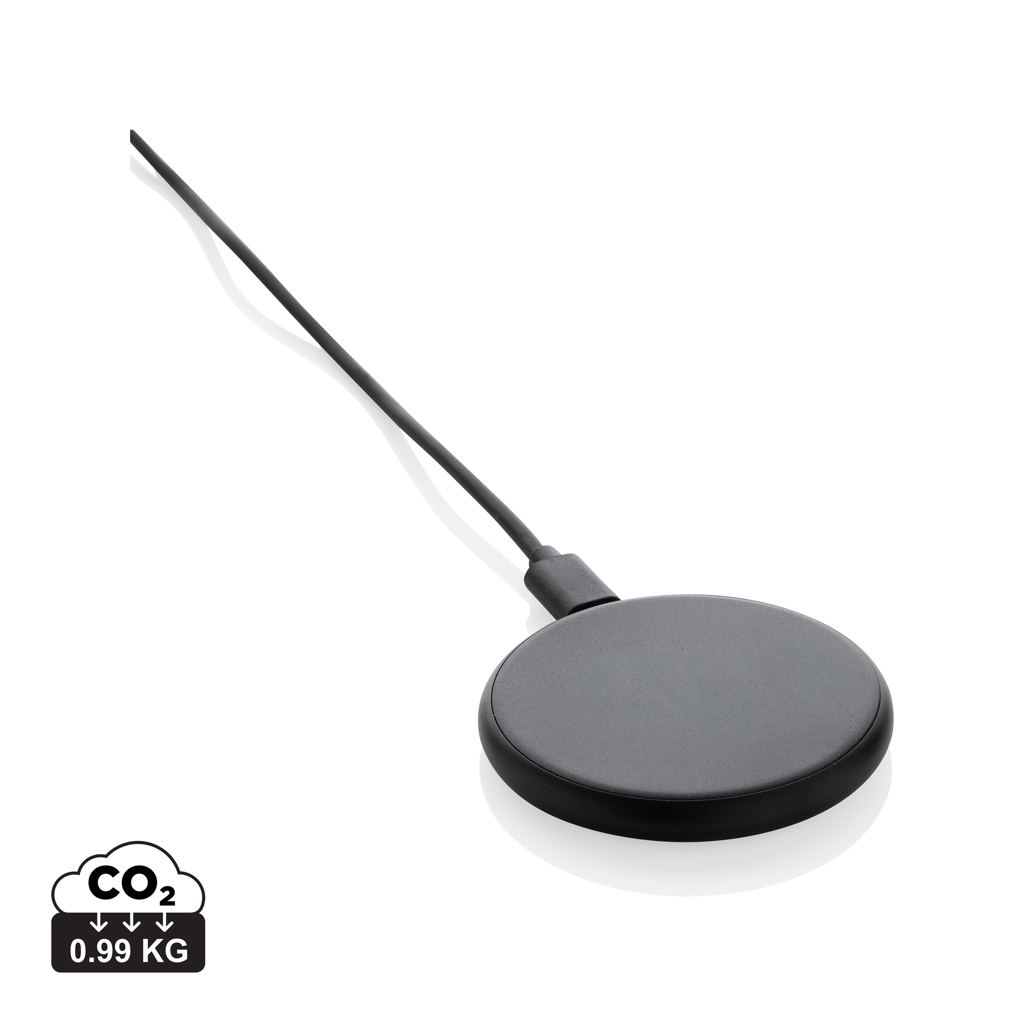 Chargeur sans fil noir avec câble