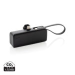 Batterie externe noire avec câble USB-C intégré
