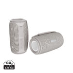 Enceintes Bluetooth portables grises avec sangle