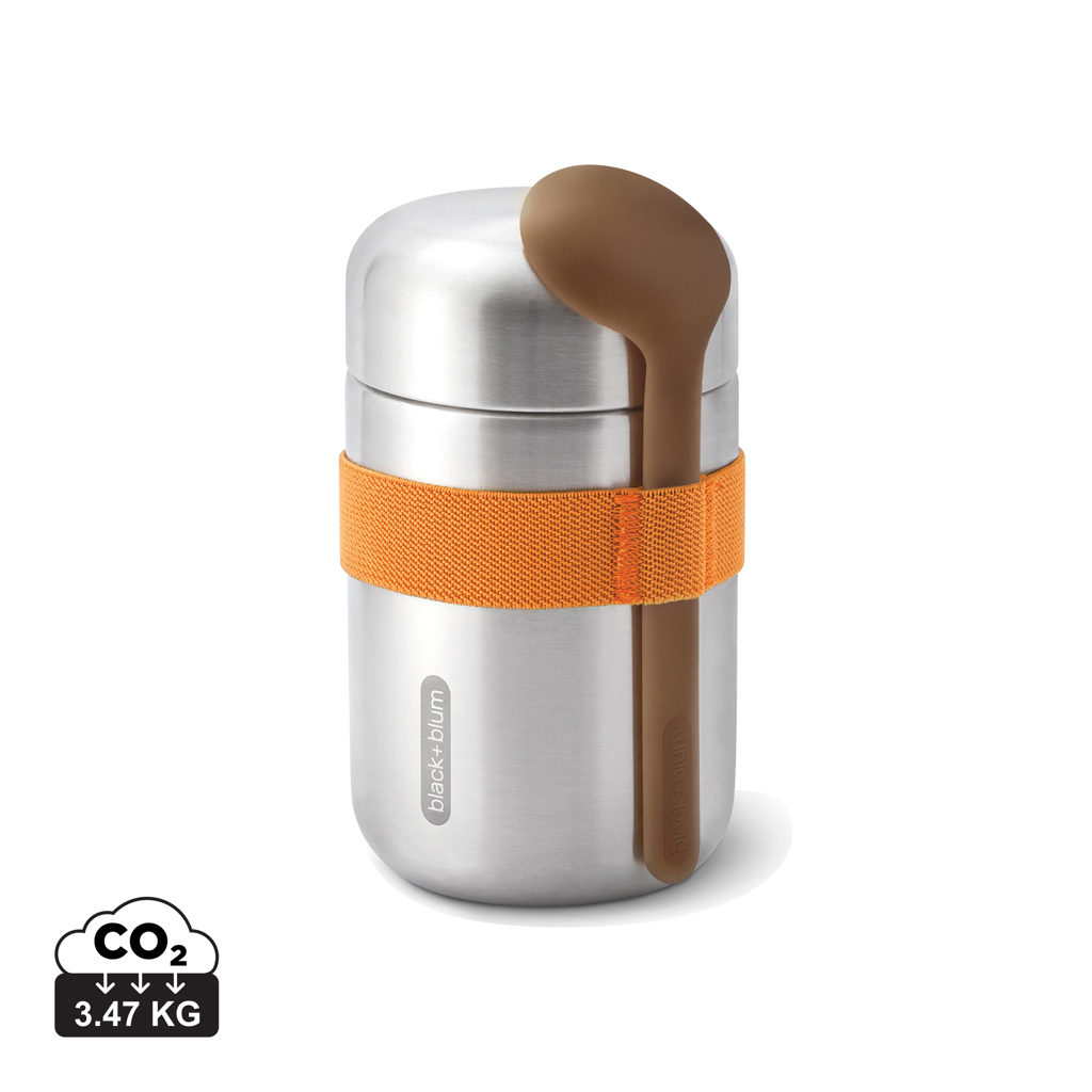 Boîte repas inox avec cuillère et sangle