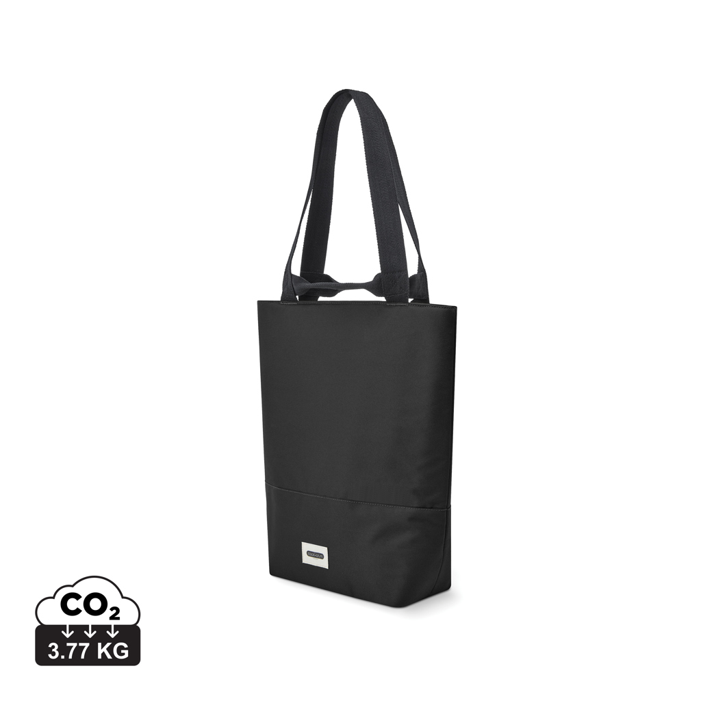 Sac cabas noir minimaliste à longues anses