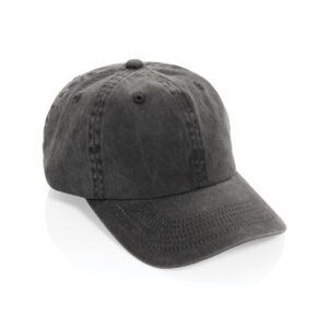 Casquette grise en coton style baseball