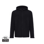 Veste à capuche noire zippée pour homme
