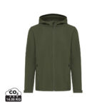 Veste à capuche verte zippée, vue de face