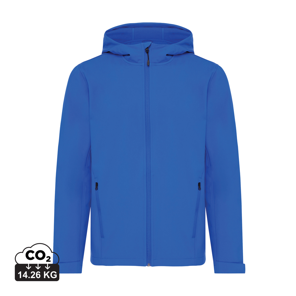 Veste bleue à capuche zippée