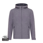 Veste grise à capuche zippée