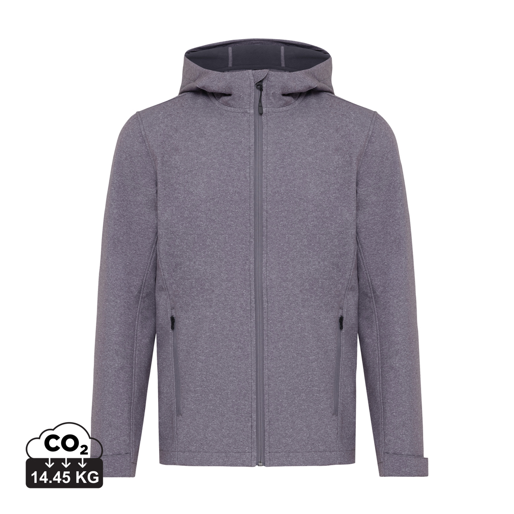 Veste grise à capuche zippée
