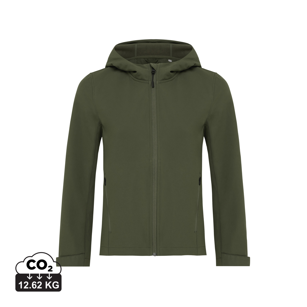 Veste à capuche verte zippée
