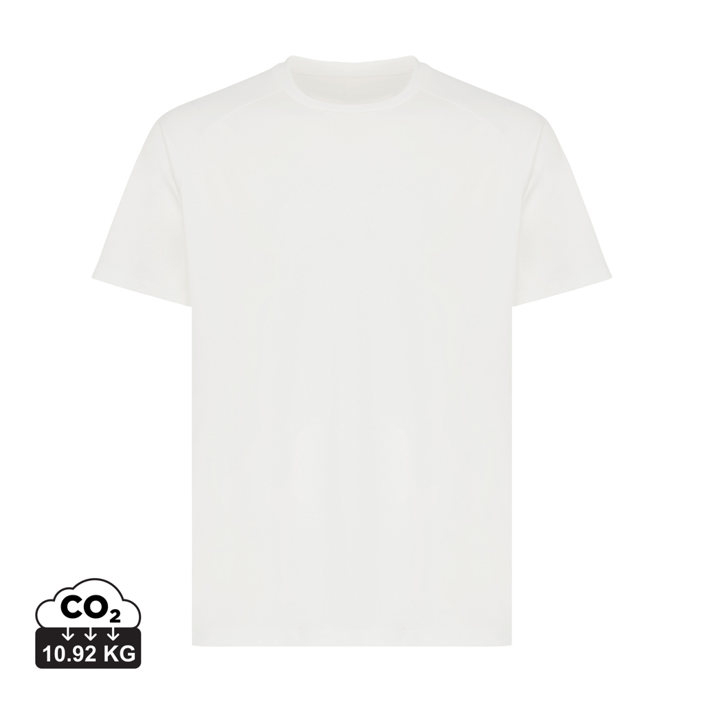 T-shirt blanc uni avec indicateur CO2