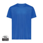 T-shirt bleu uni à manches courtes