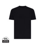 T-shirt noir uni à manches courtes