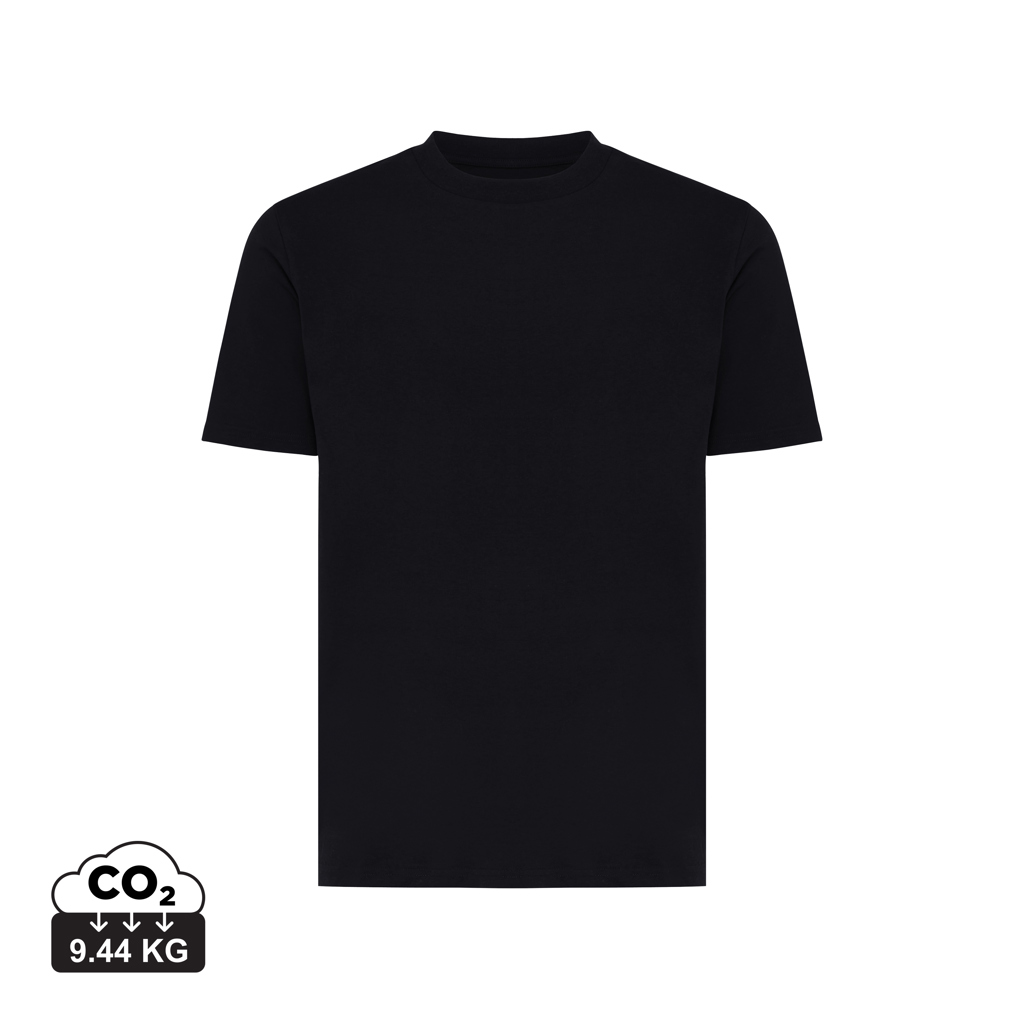 T-shirt noir uni à manches courtes