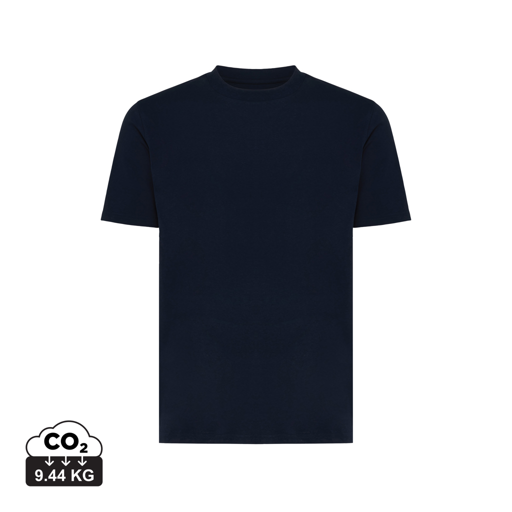 T-shirt bleu marine uni à manches courtes