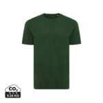 T-shirt vert foncé avec indicateur CO2