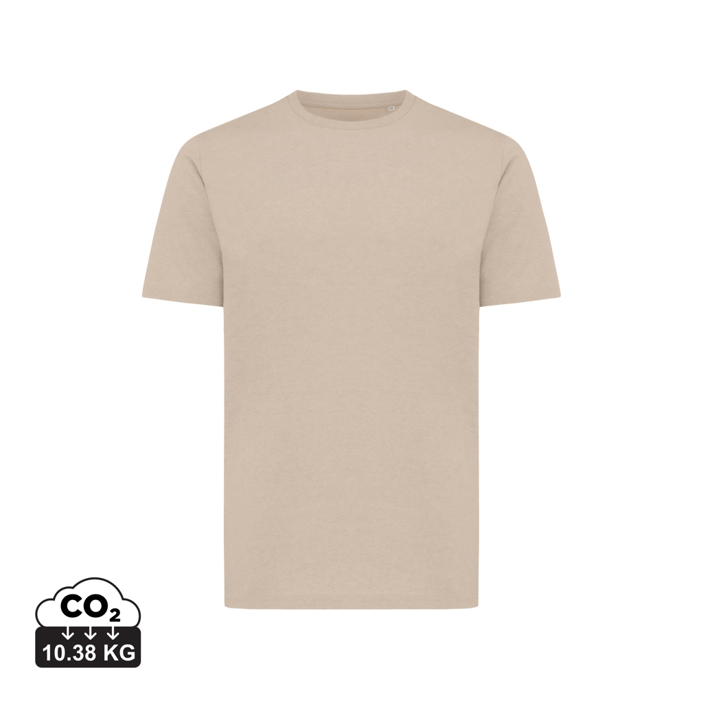 T-shirt beige uni avec indicateur CO2